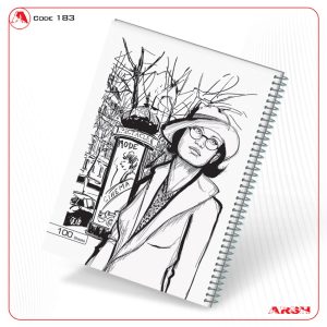 دفتر کلاسیک طلقی رحلی 100 برگ کد 183